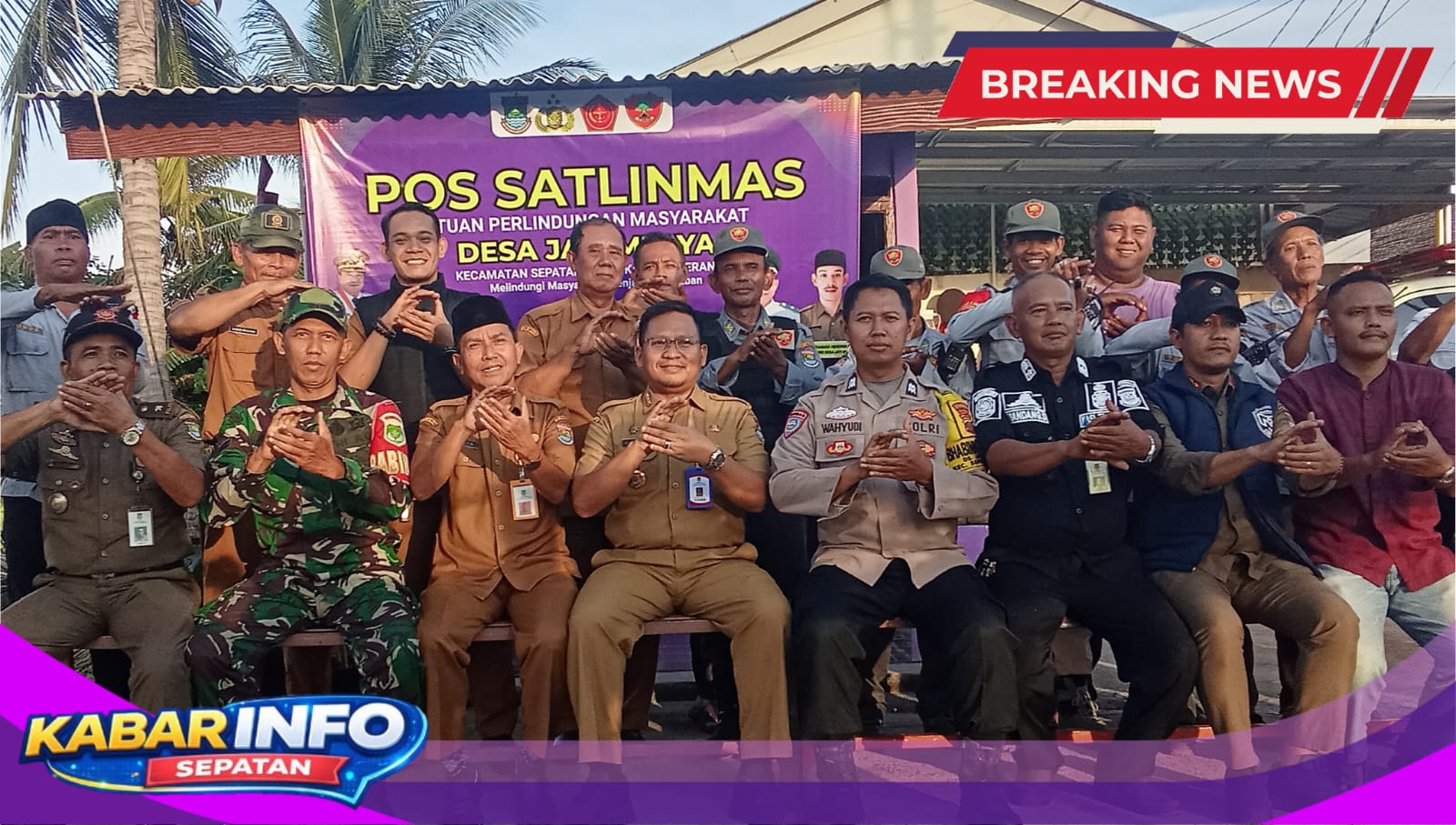 Pol PP kabupaten Tangerang Jalankan Program MENYAPA Bersama Satlinmas Sepatan Timur