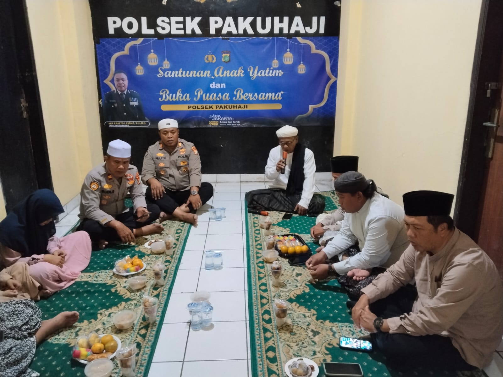 Giat Konsolidasi Kapolsek Pakuhaji Bersama Tokoh Masyarakat Pakuhaji