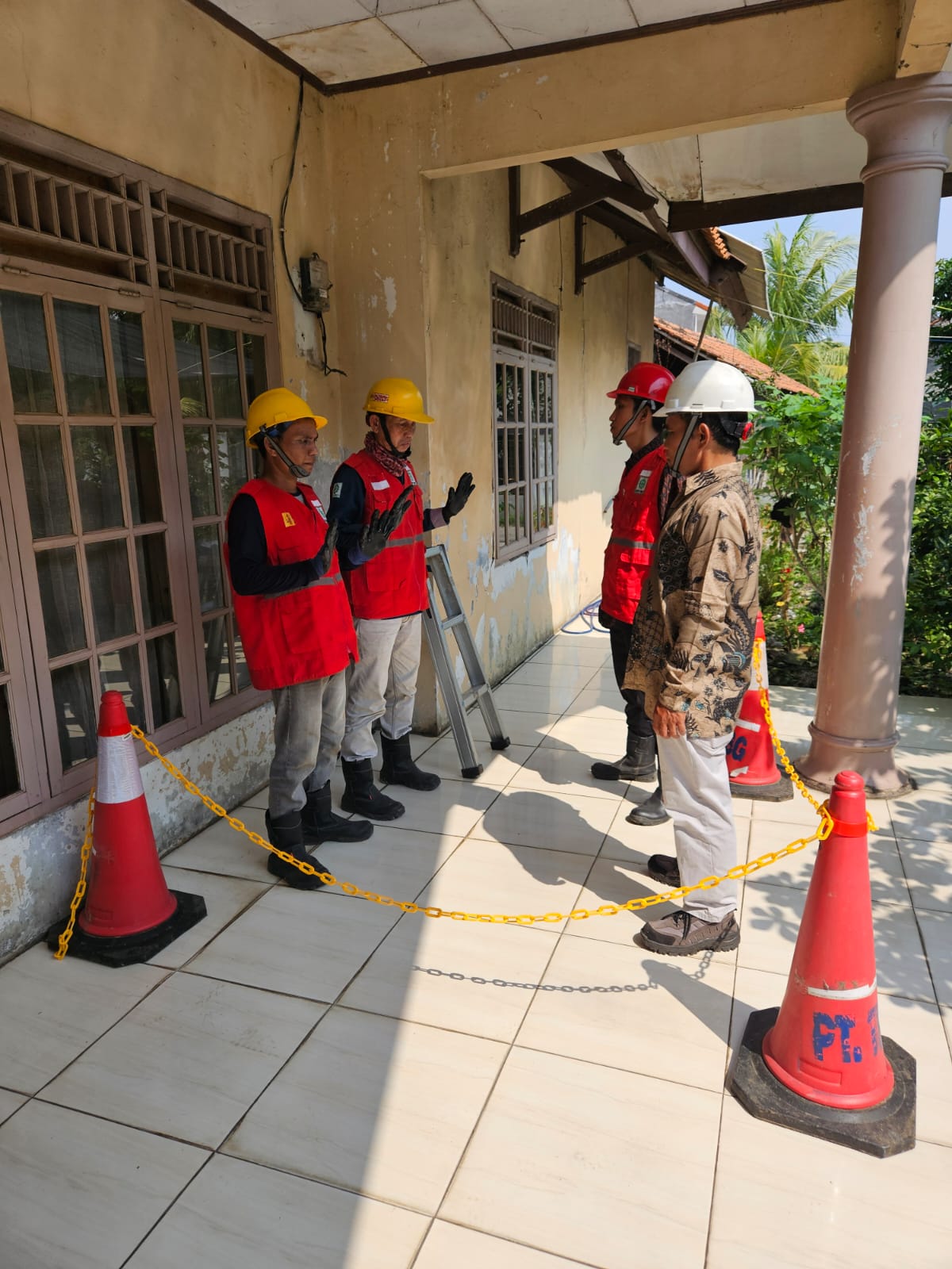 Observasi Dirut PT Trimulia Berkah Gintung Kegiatan Pekerjaan PB-PD Pelanggan  PLN Up3 Teluknaga